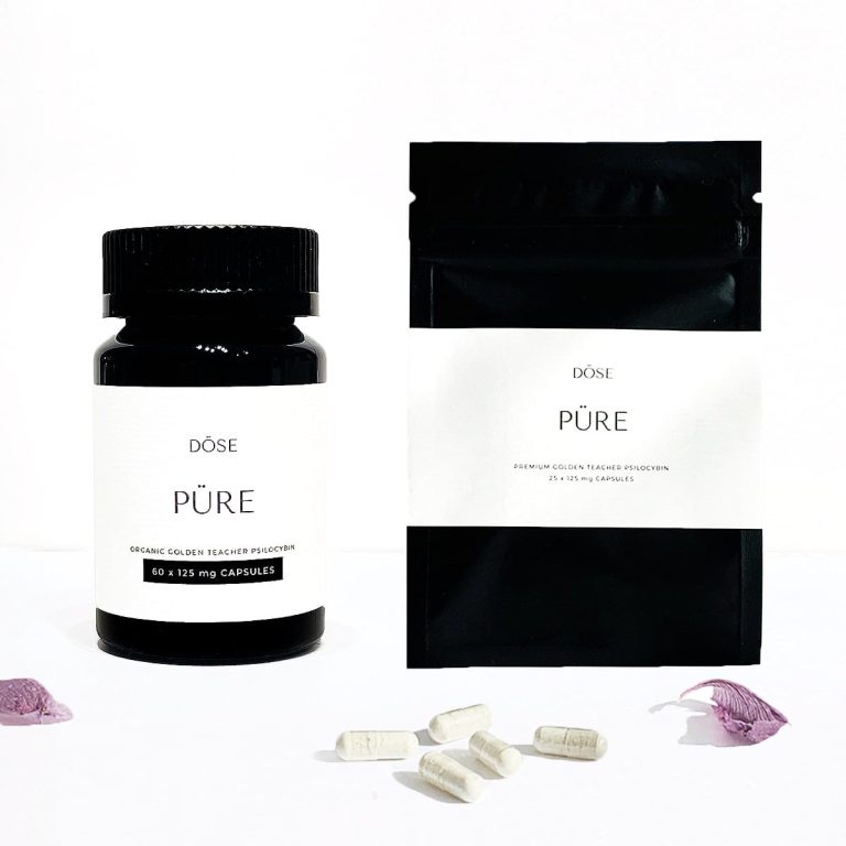 Dose PURE Golden Teacher Microdose Psilocybin Capsules